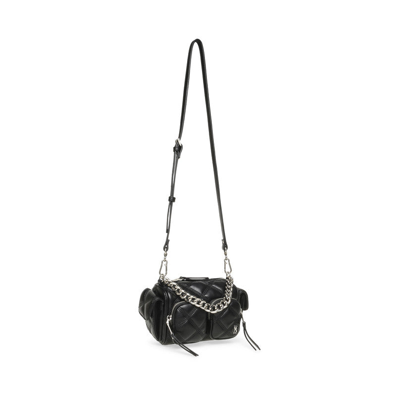 Steve Madden Bminny Women's Black & Nickel Mini Bag - shoulder strap view