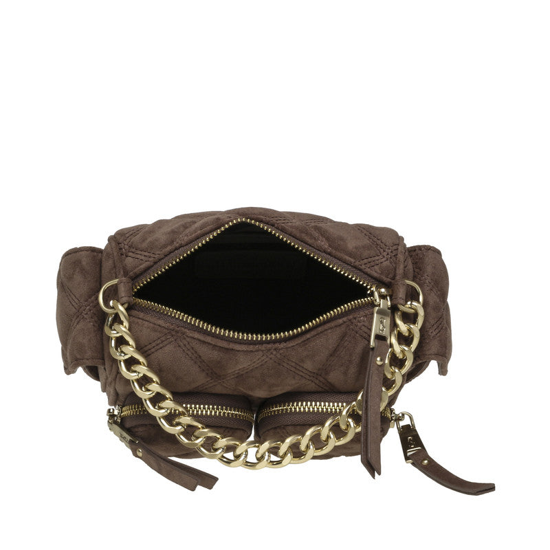 Steve Madden Bminny Women's Grey Mini Bag - open interior view