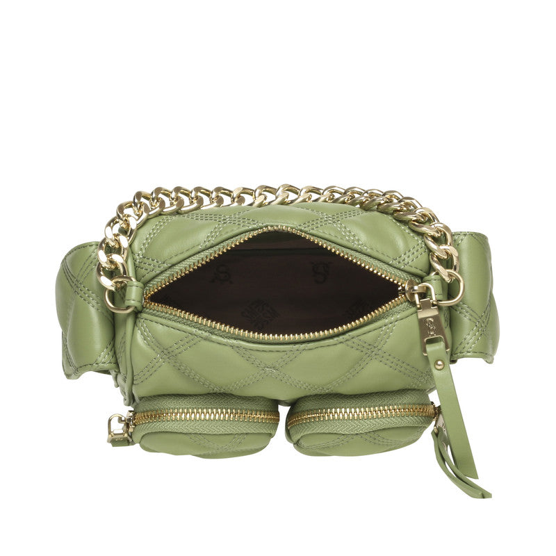 Steve Madden Bminny Women's Sea Green Mini Bag - open interior view