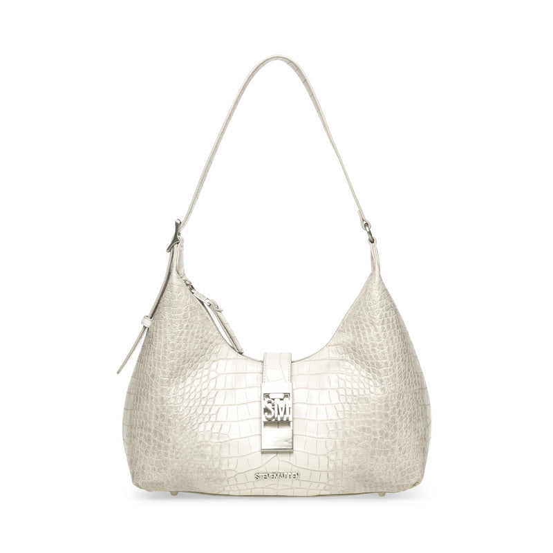 Steve Madden Bovie-c Women's Grey & Silver Hobo Bag - front view
