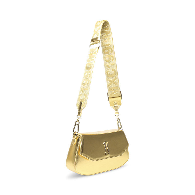 Steve Madden Bstash Women's Gold Shoulder Bag - side profile - view 4
