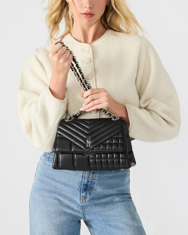 BVOLT-Q BLACK MULTICOLOR SHOULDER BAG