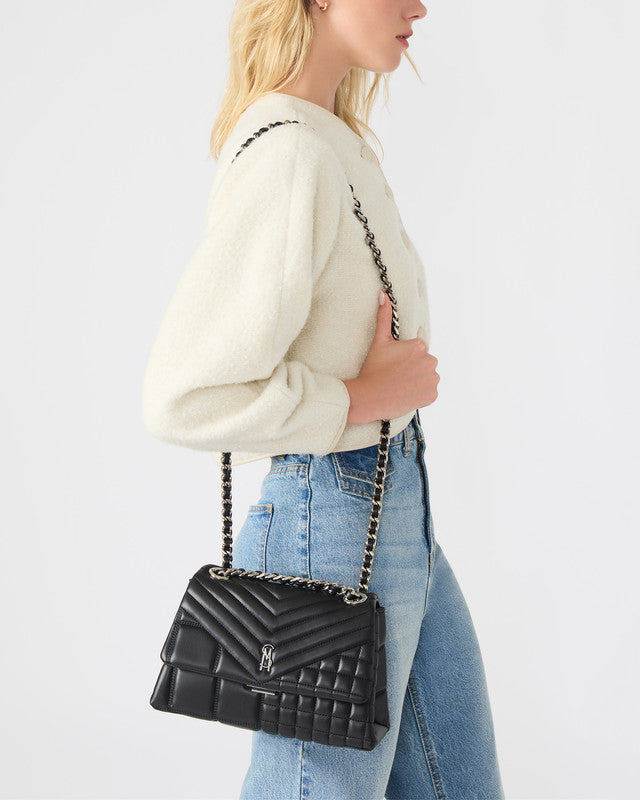 BVOLT-Q BLACK MULTICOLOR SHOULDER BAG