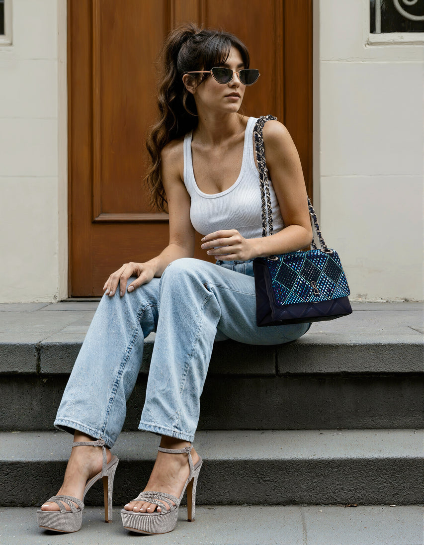 Badelaid Women's Blue Clutch