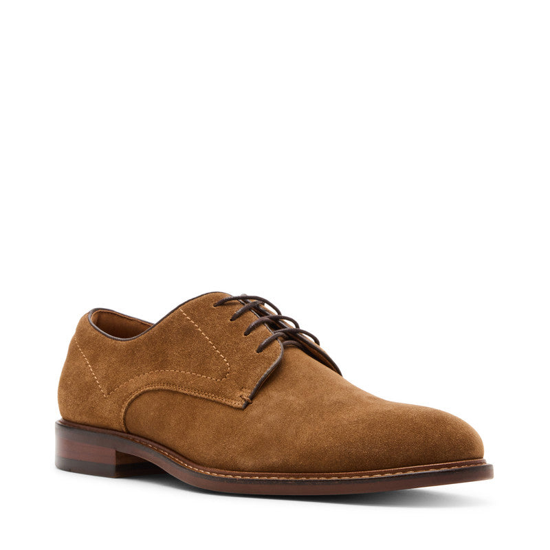 Steve Madden Casmir Men's Tan Suede Lace-Up Shoes - outer side profile - view 3