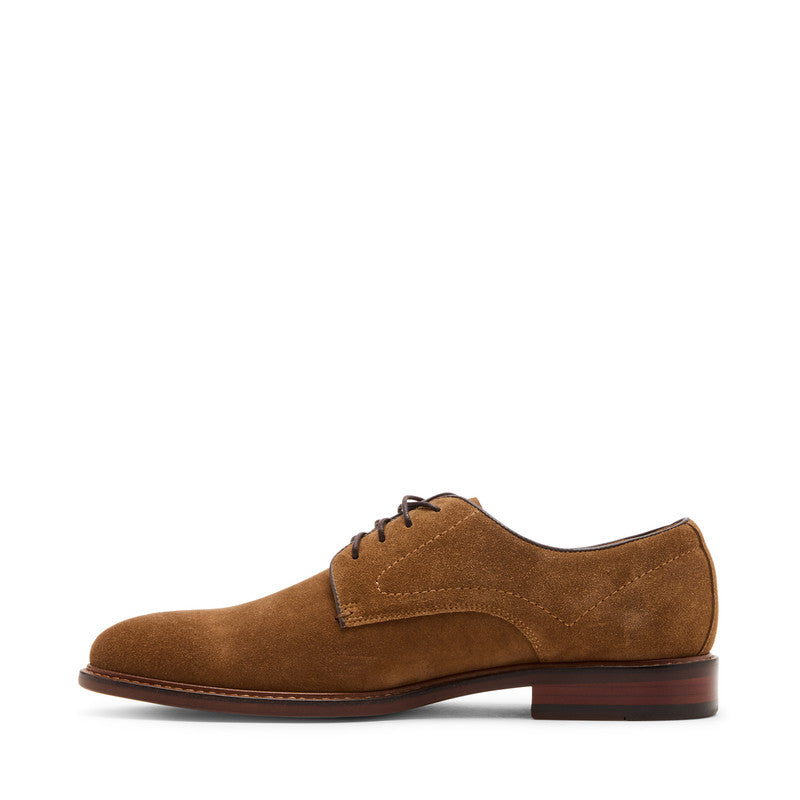 Steve Madden Casmir Men's Tan Suede Lace-Up Shoes - inner side profile - view 6