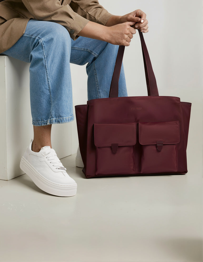 CATAPULT WHITE ACTION LEATHER SNEAKERS