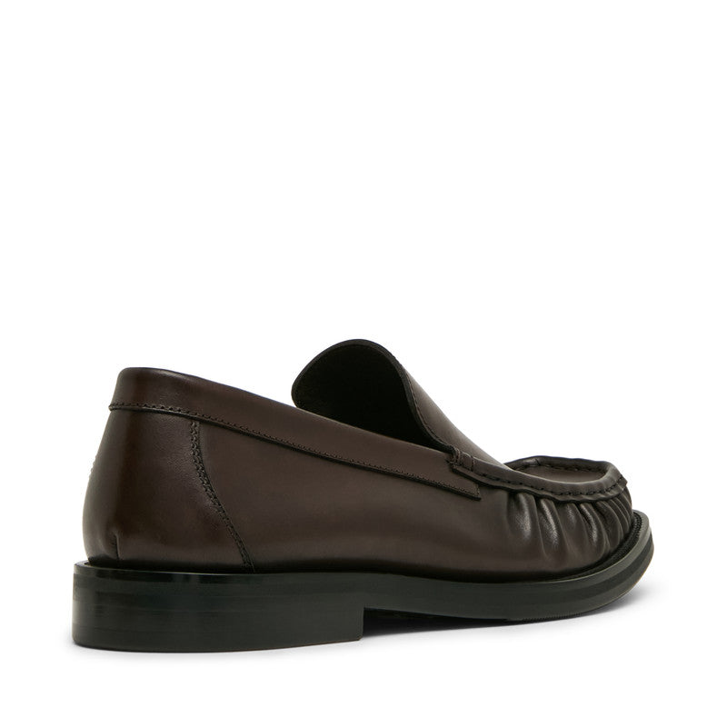 Steve Madden Chester Men's Brown Loafers - rear three-quarter view