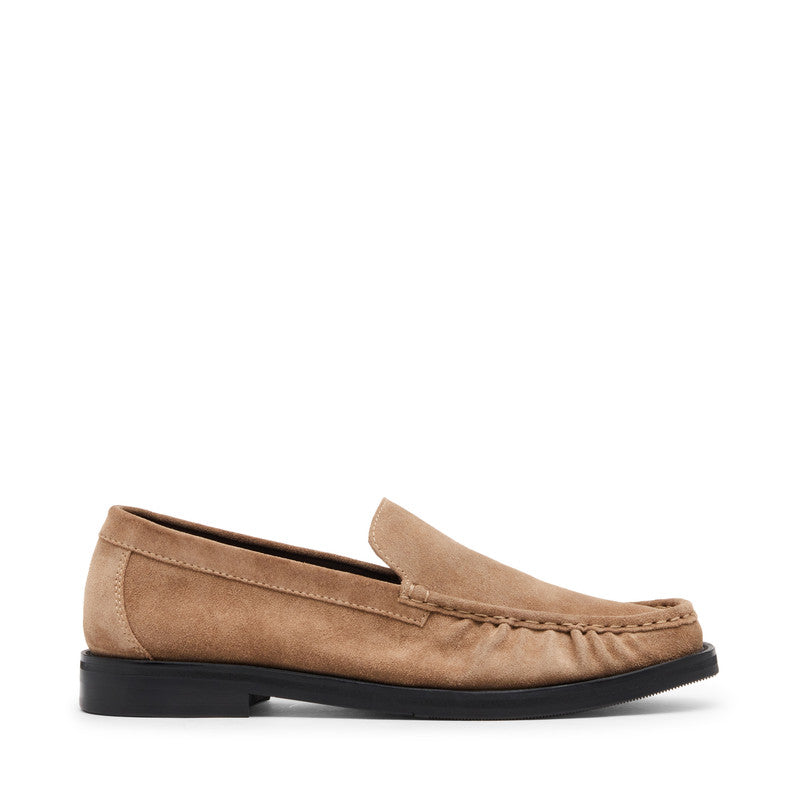 Steve Madden Chester Men's Taupe Loafers - front three-quarter view