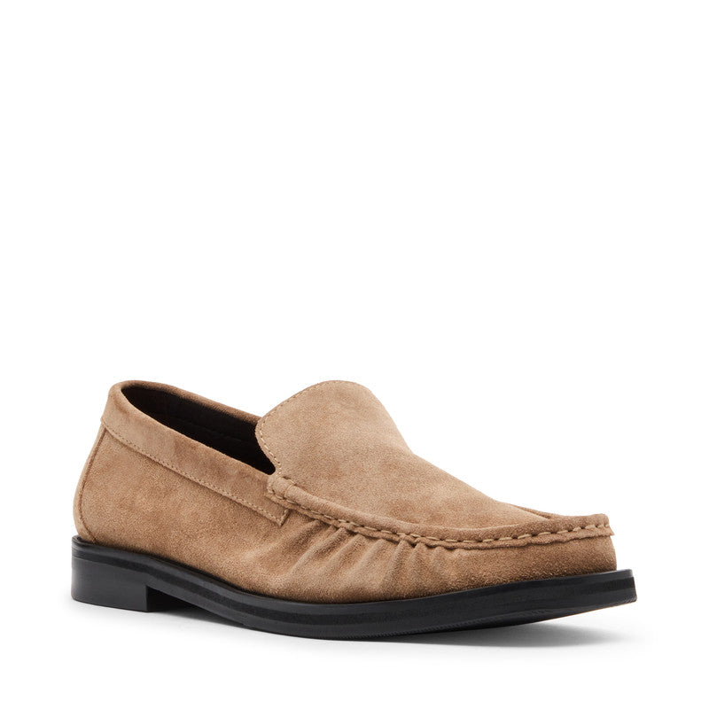 Steve Madden Chester Men's Taupe Loafers - outer side profile - view 3