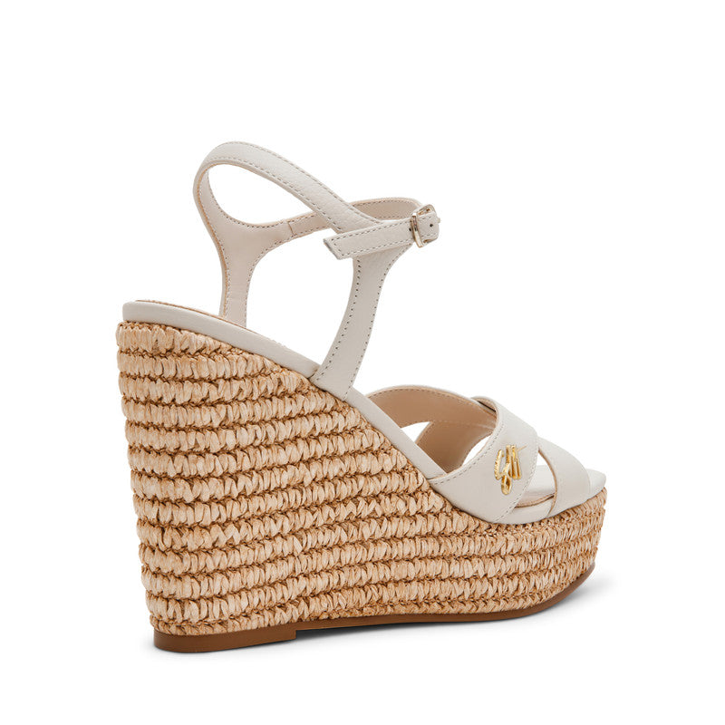 Steve Madden Cylo women's bone leather wedge sandals, side view