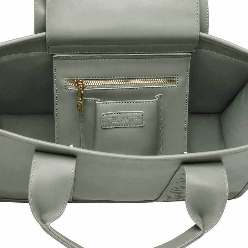 Bwebber-E Women's Olive Green Satchel Bag - view 5