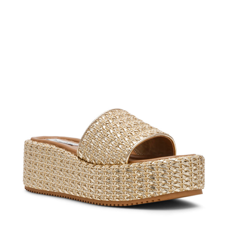 Decor Gold Women's Wedge Sandals