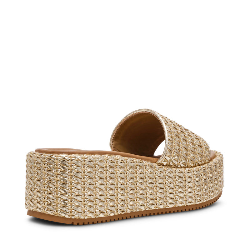 Decor Gold Women's Wedge Sandals