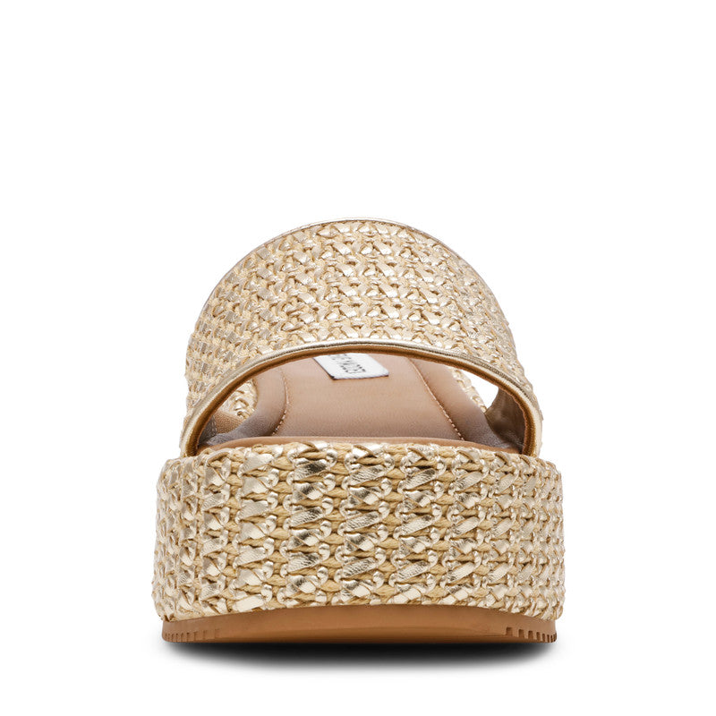 Decor Gold Women's Wedge Sandals