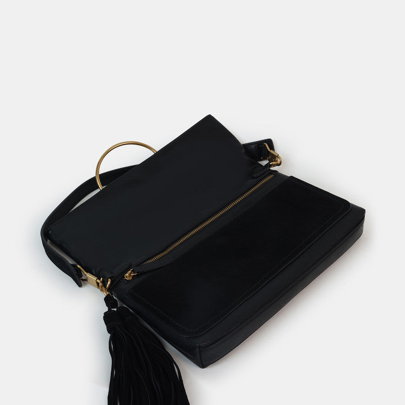 DELILAH BLACK SHOULDER BAG