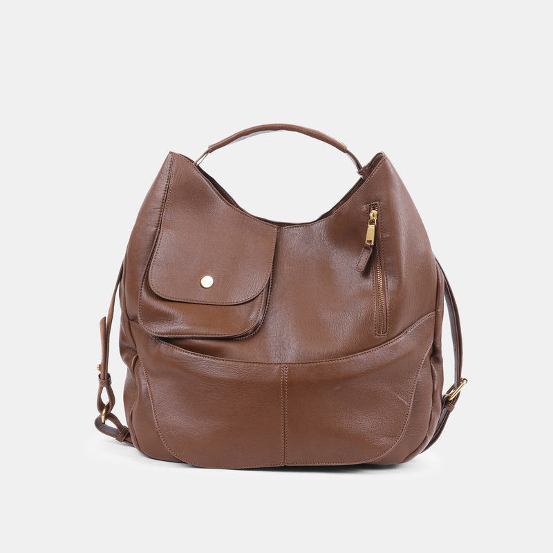 Stowaway Women's Brown Hobo Bag