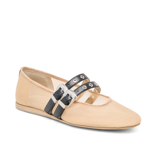 Baylee Grommet Mesh Blush Women's Ballet Flats