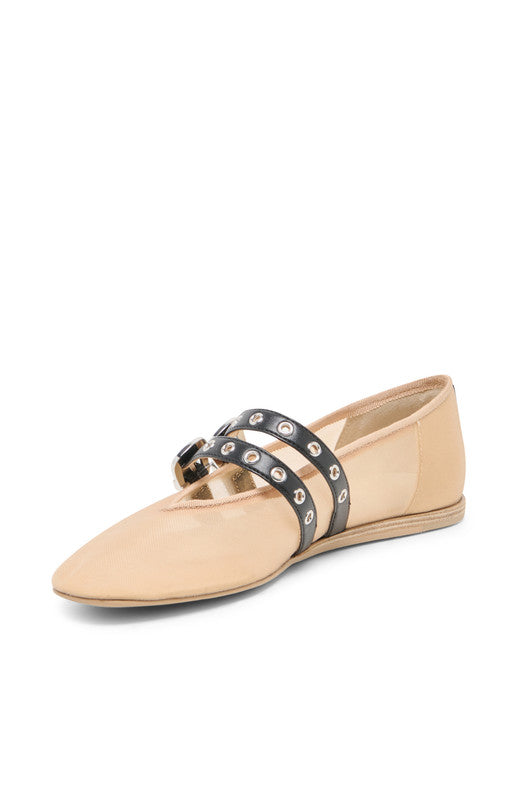 Baylee Grommet Mesh Blush Women's Ballet Flats - view 5