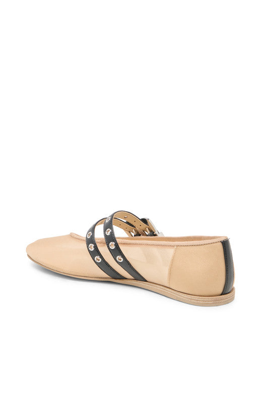 Baylee Grommet Mesh Blush Women's Ballet Flats - view 6