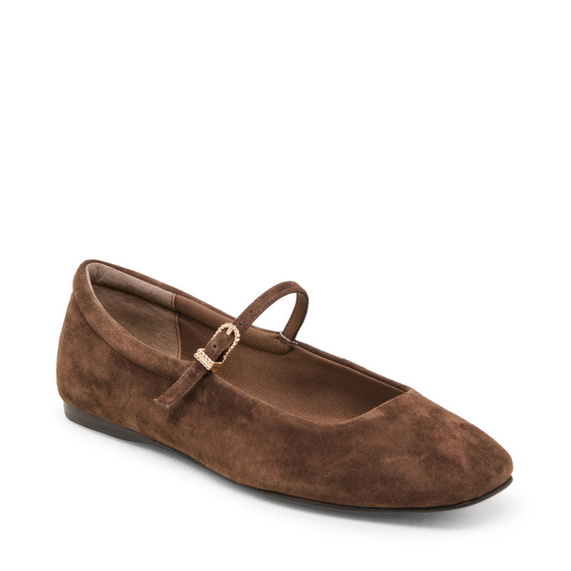 Reyes Dk Brown Women's Ballet Flats