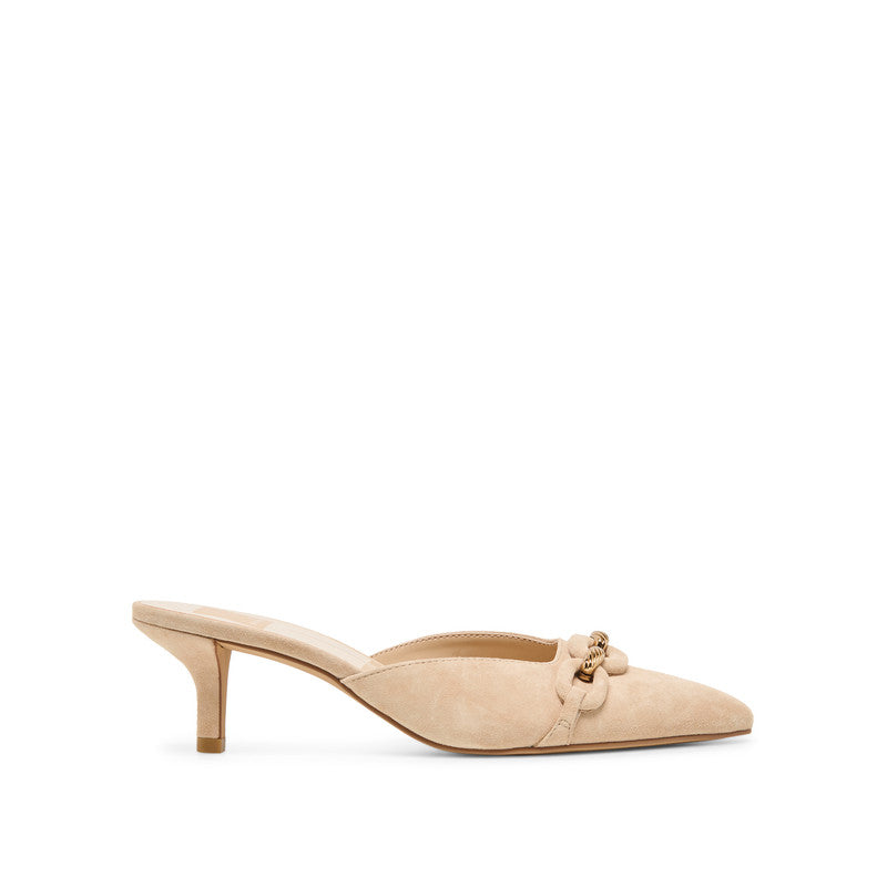 Camla Women's Sand Suede Heeled Mules - view 2
