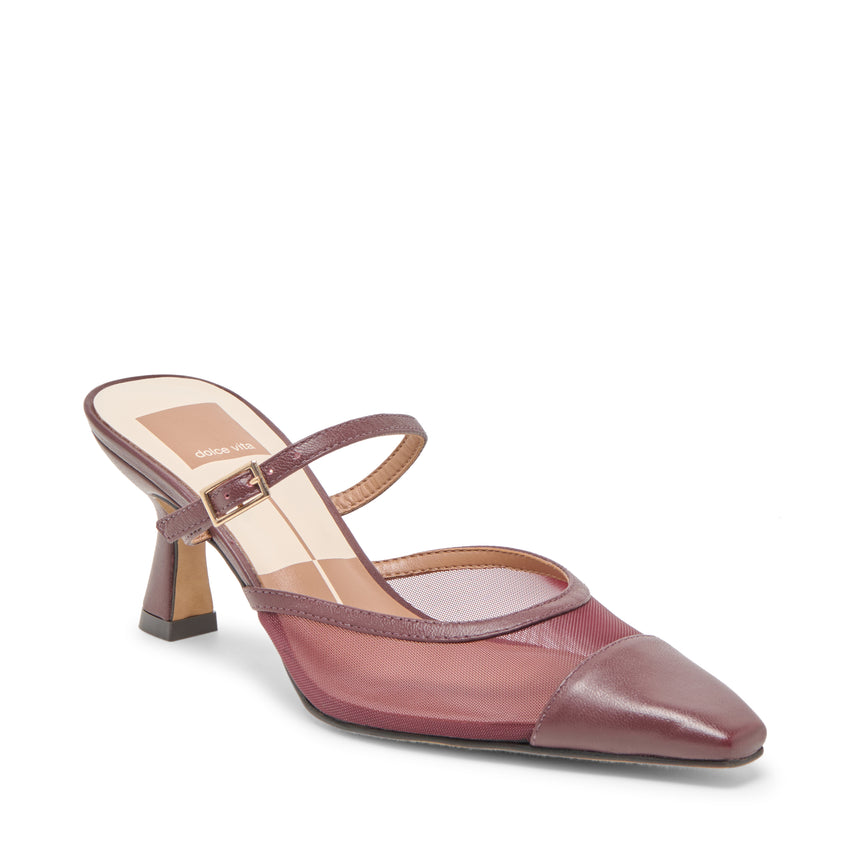 Dolce Vita Loyd women's burgundy mesh heels, featured view