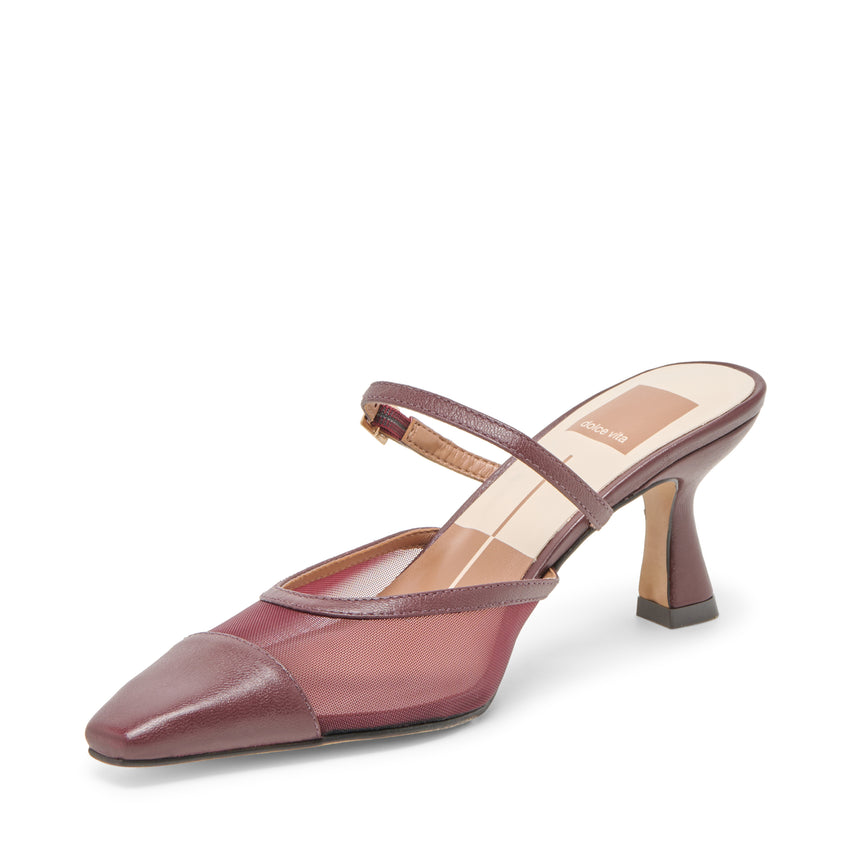 Dolce Vita Loyd women's wine mesh heels, product view 8
