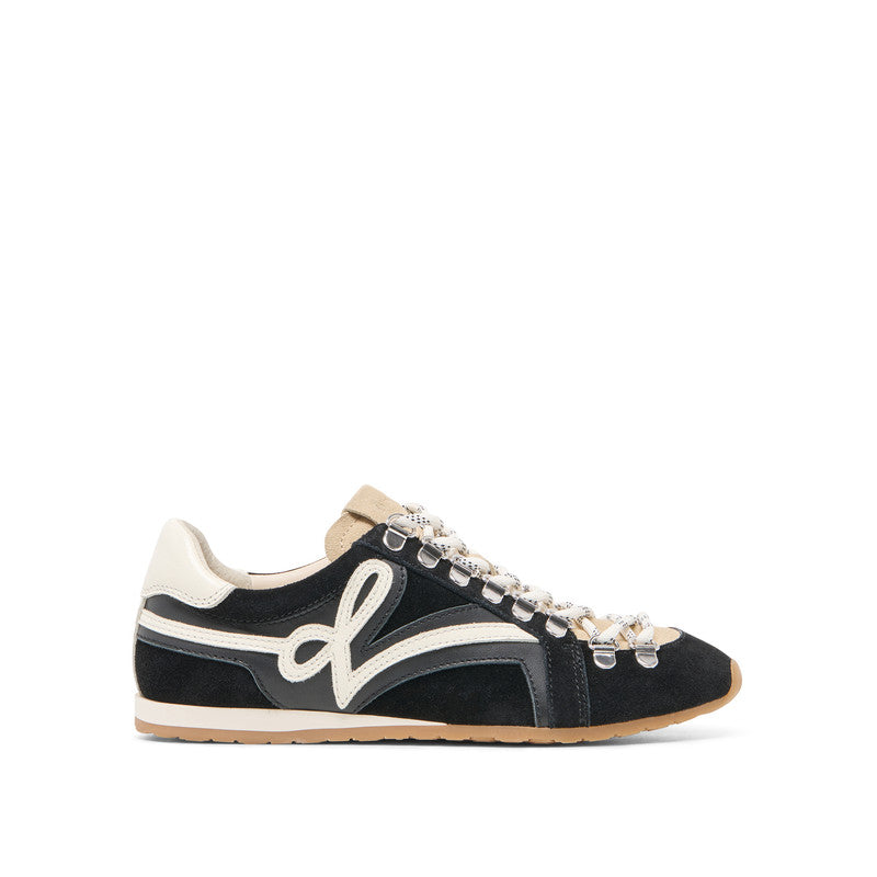 Deacon Black & White Women's Low Top Sneakers - view 2