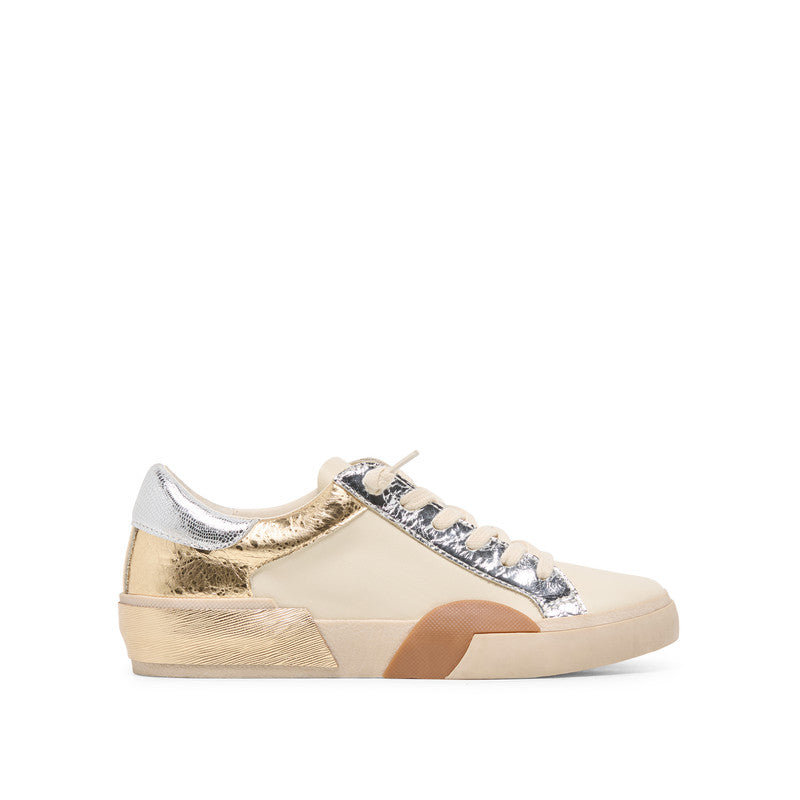 Zina Women's Metallic Multi Leather Sneakers - view 2