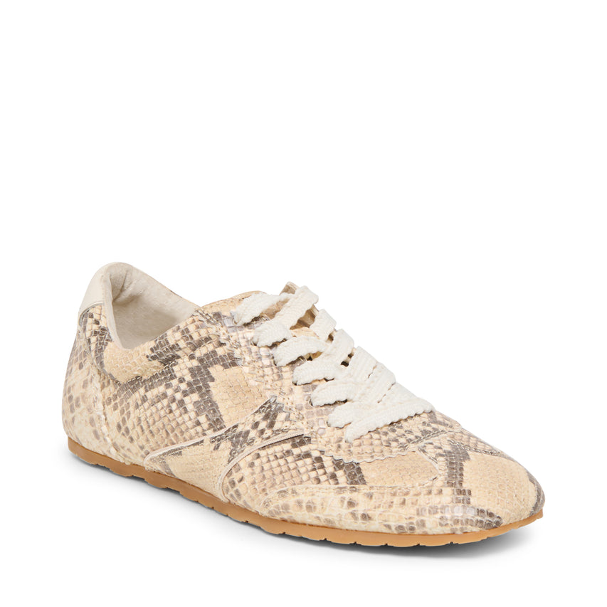 Dorie Natural Snake Women's Low-Top Sneakers