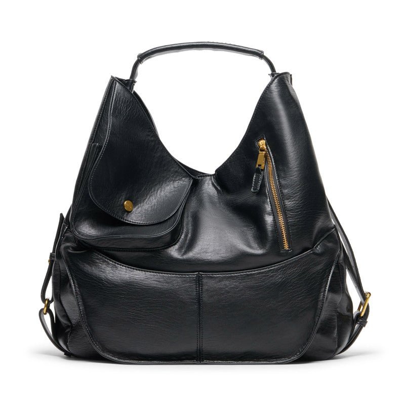 Stowaway Women's Black Hobo Bag