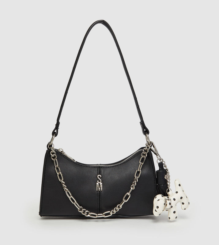 Bmika Smooth Black Women's Shoulder Bag