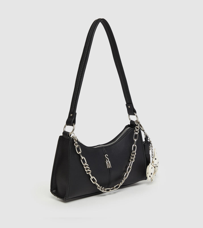 Bmika Smooth Black Women's Shoulder Bag - view 2