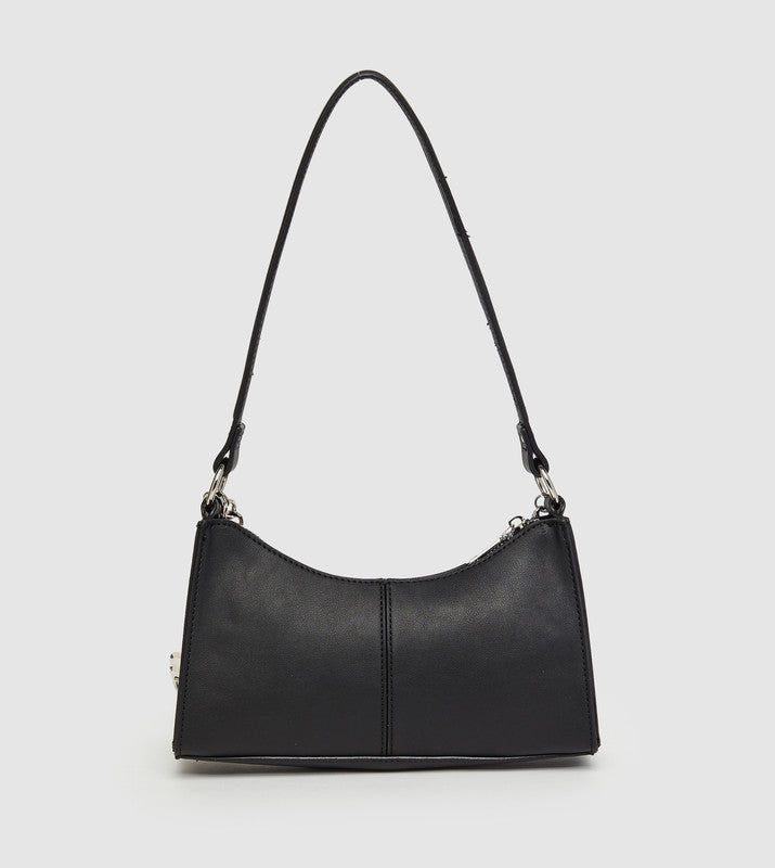 Bmika Smooth Black Women's Shoulder Bag - view 3
