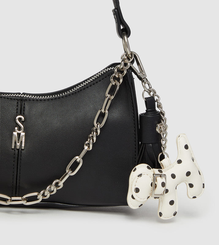 Bmika Smooth Black Women's Shoulder Bag - view 4