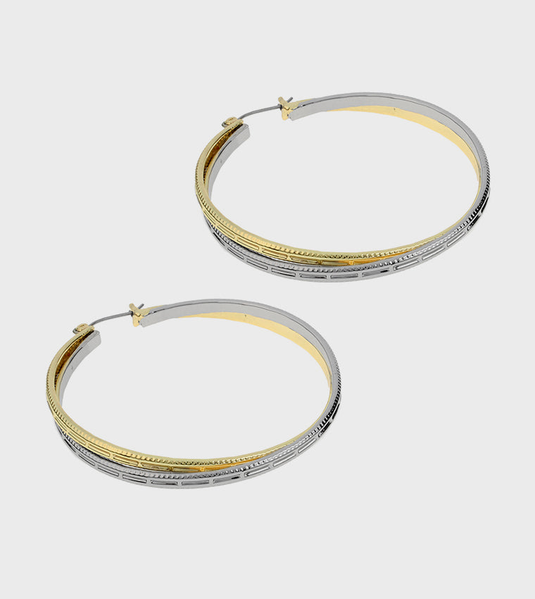DOUBLE CROSSED HOOP MULTI JEWELLERY