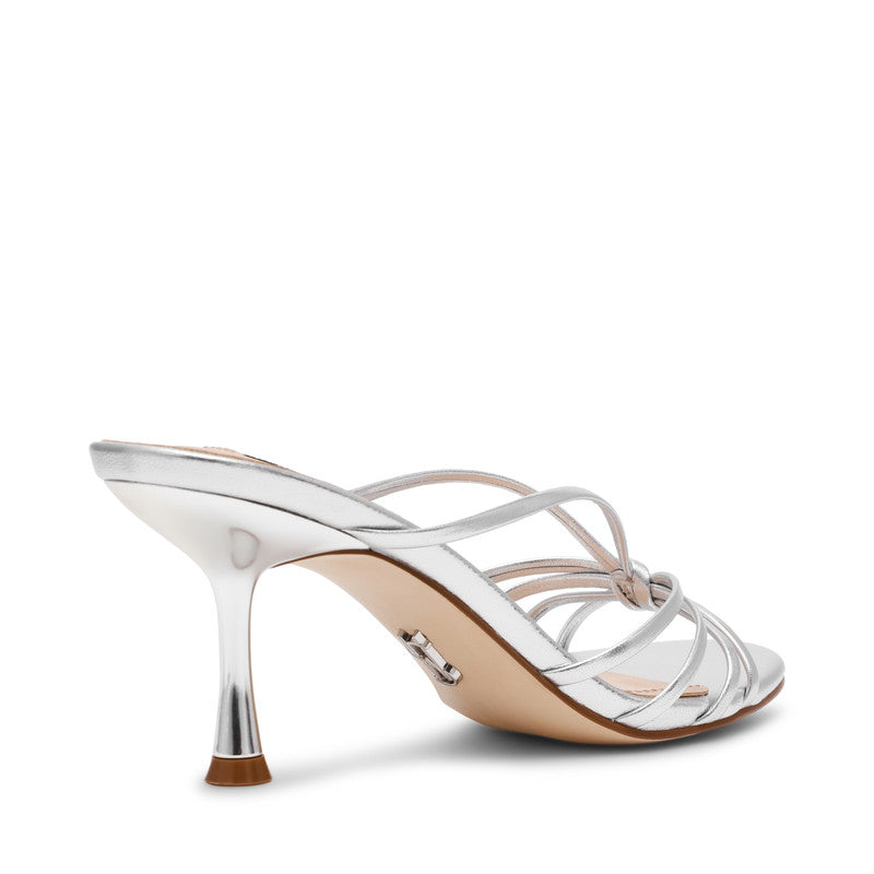 Steve Madden Edna women's silver evening sandals, side view