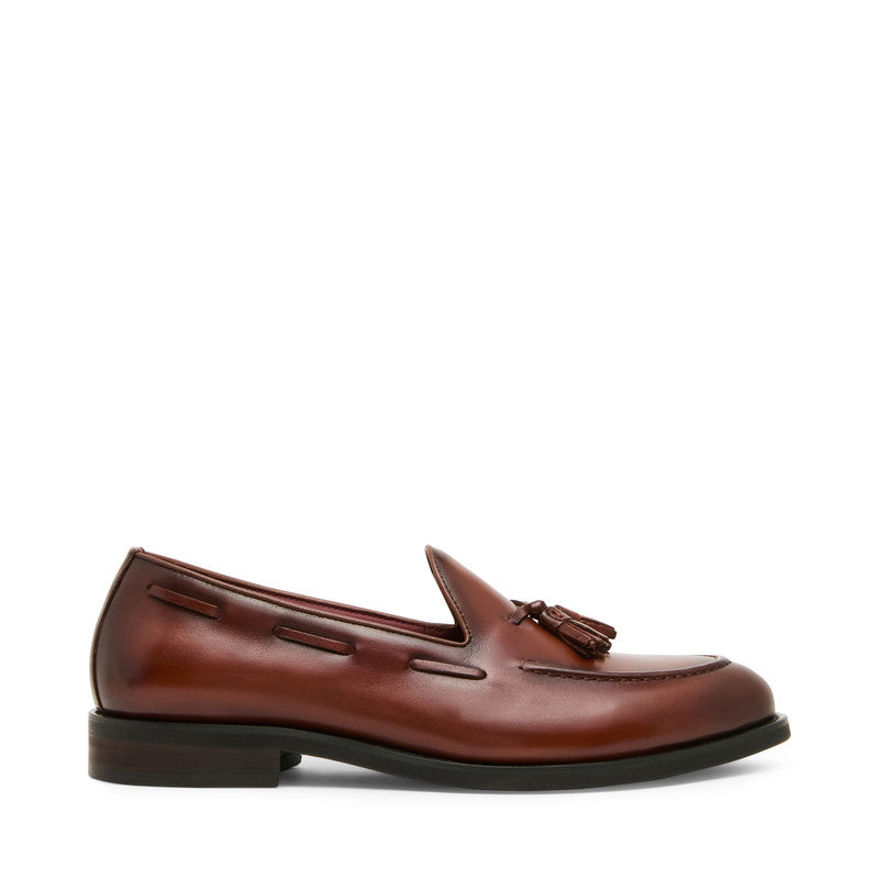 Steve Madden Elgin Men's Tan Leather Loafers - outer side profile - view 3
