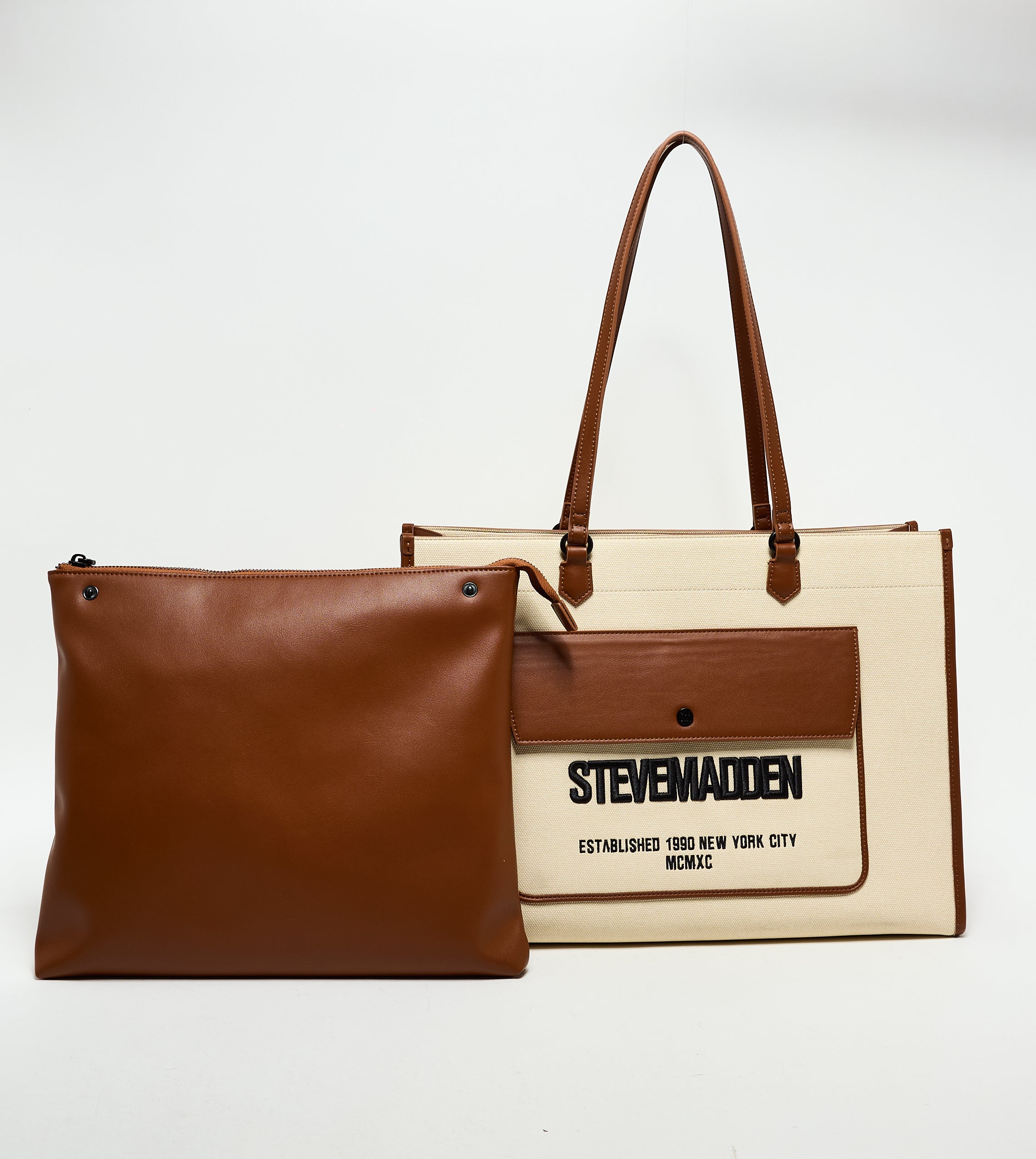 CARRYALL LOGO OFF WHITE TOTE BAG