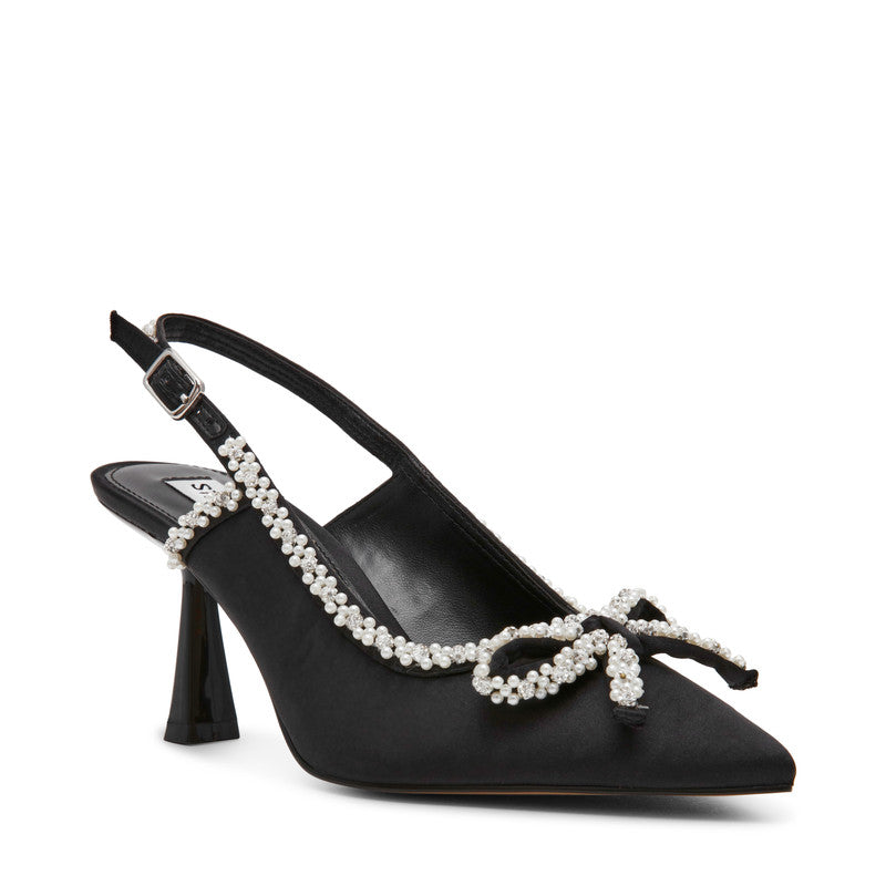 Steve Madden Florissa Women's Black Pumps - front three-quarter view