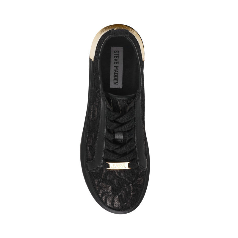 GLACIAL-L BLACK LACE SNEAKERS