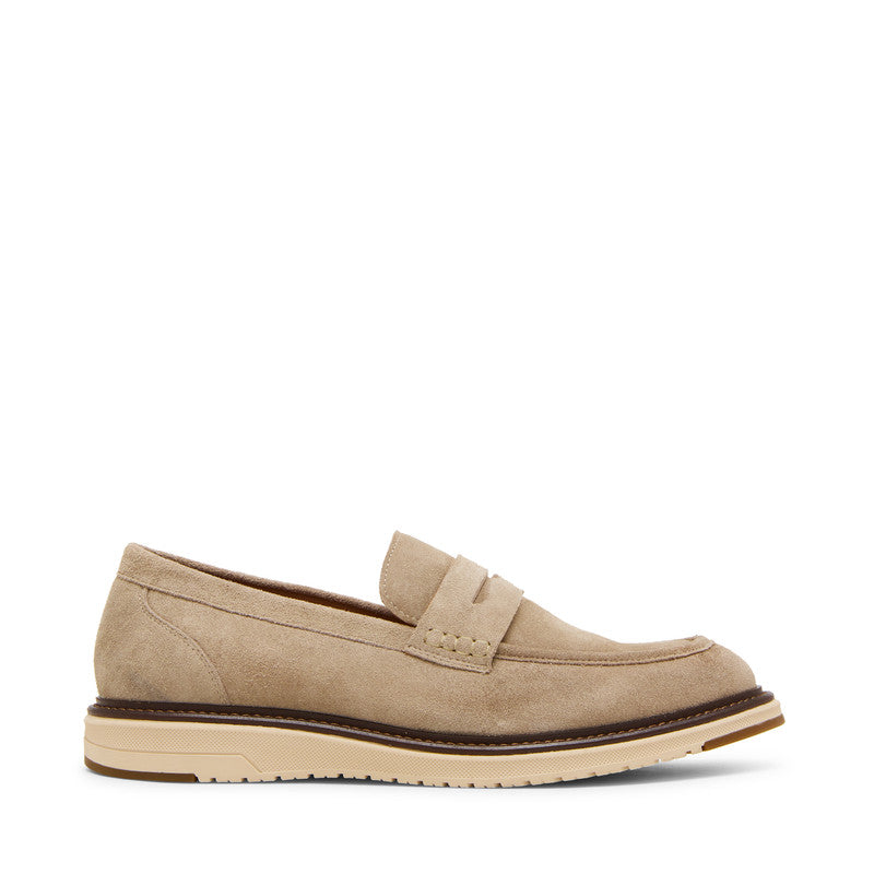 Steve Madden Harlan Men's Taupe Moccasins - side profile - view 3