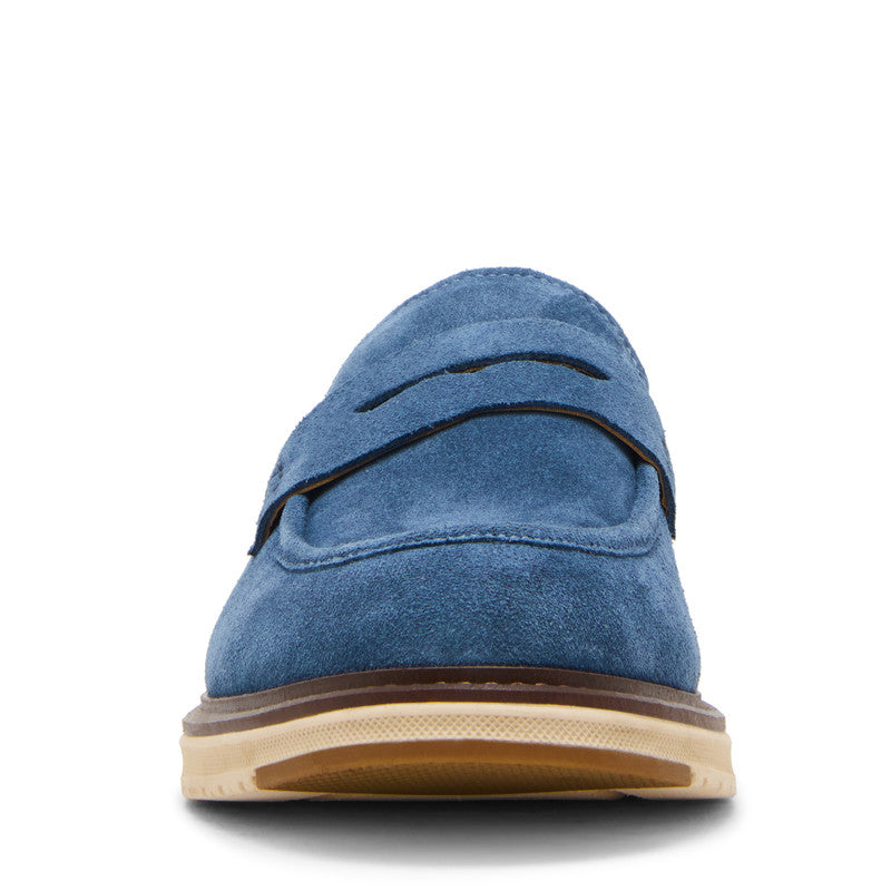 Steve Madden Harlan Men's Blue Moccasins - front view