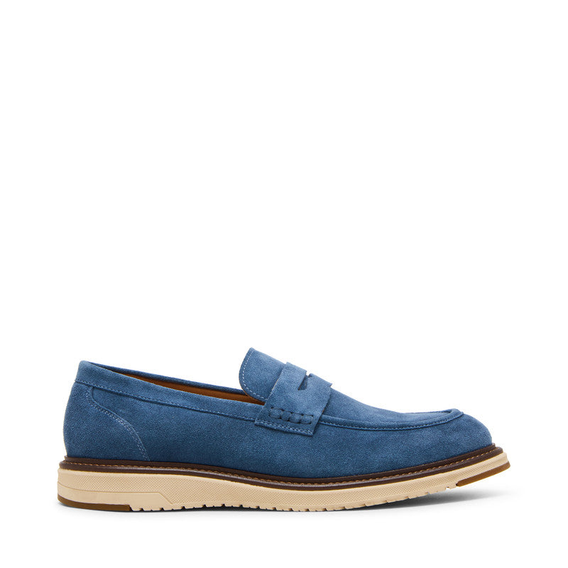 Steve Madden Harlan Men's Blue Moccasins - side profile - view 3