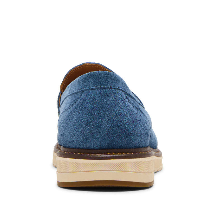 Steve Madden Harlan Men's Blue Moccasins - rear view