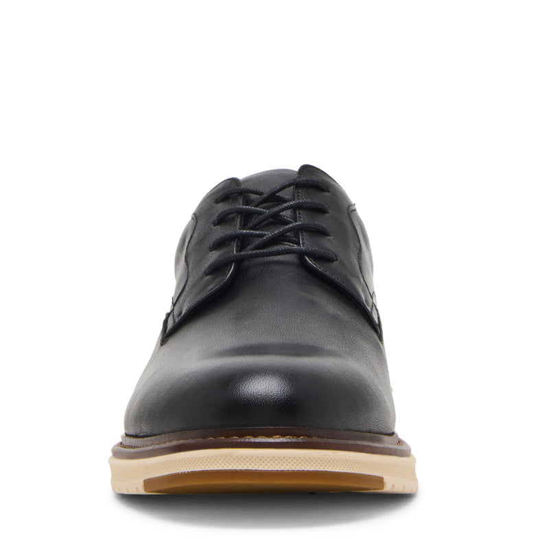 Steve Madden Howward Men's Black Lace-Up Shoes - front view