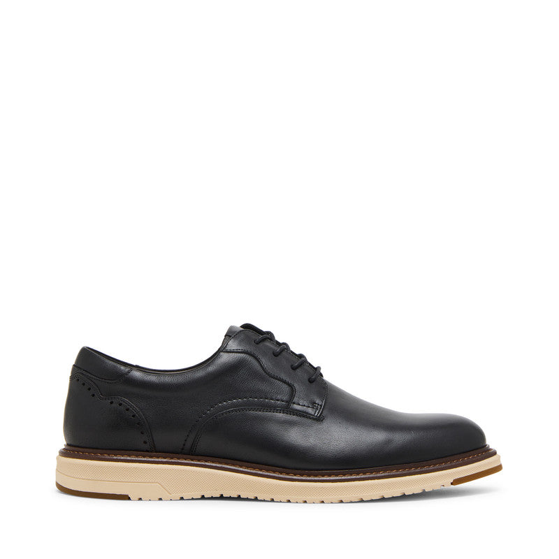 Steve Madden Howward Men's Black Lace-Up Shoes - side profile - view 3
