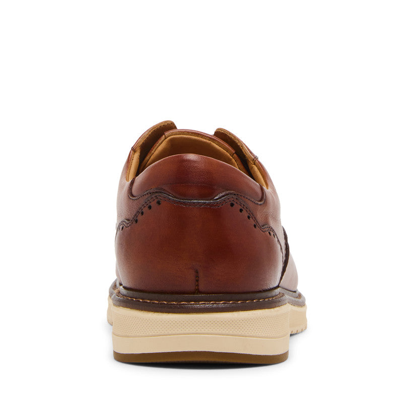 Steve Madden Howward Men's Tan Lace-Up Shoes - rear view