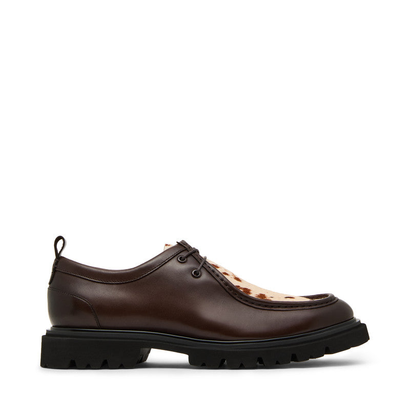 Hulver Men's Brown Polka Dot Formal Shoes - view 3